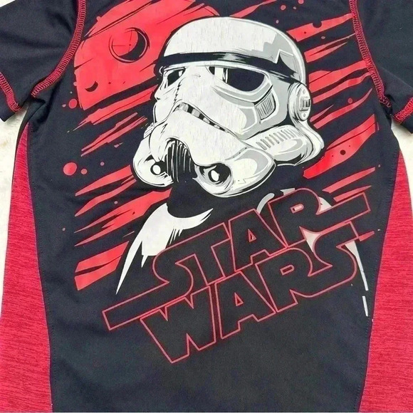 Jumping Beans Star Wars Storm Trooper T-Shirt Black, Red,  & White Size 5 - Picture 4 of 16